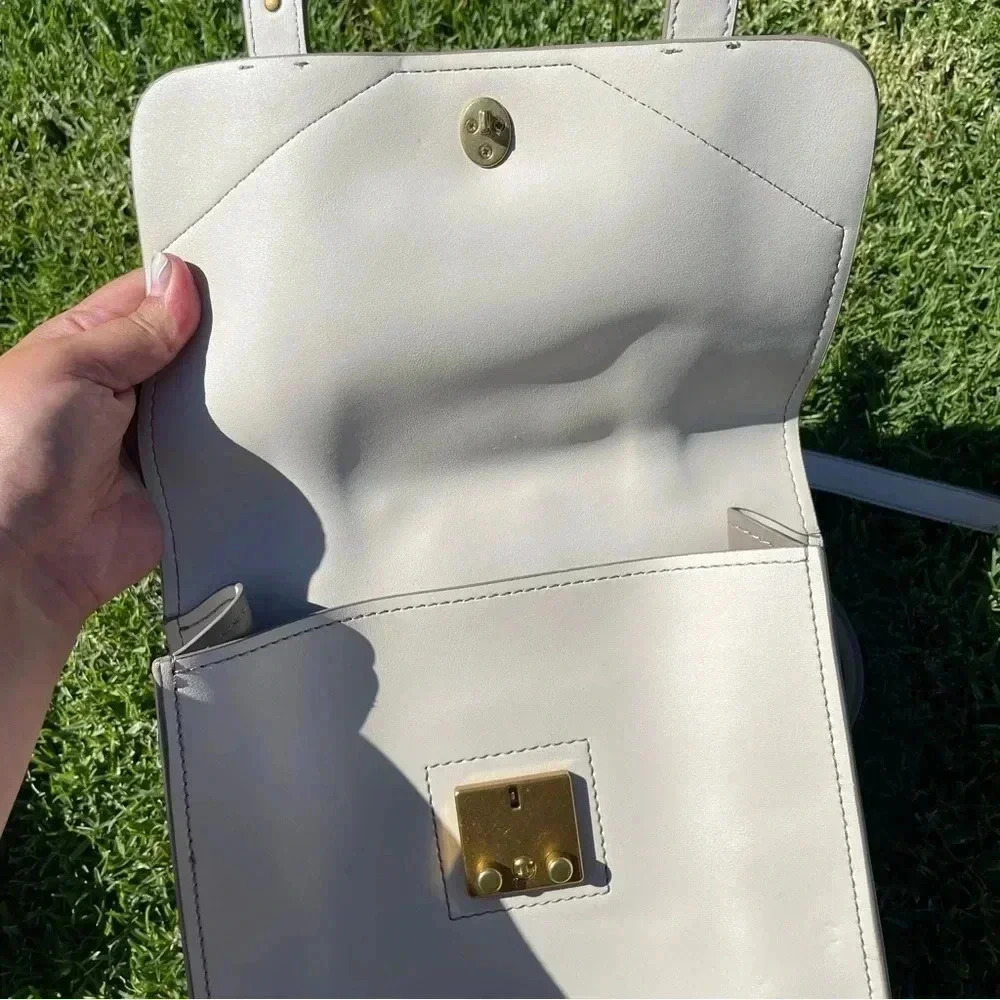 EUC Anne Klein Off-White Ava Faux Leather Backpack Bag - Picture 5 of 17